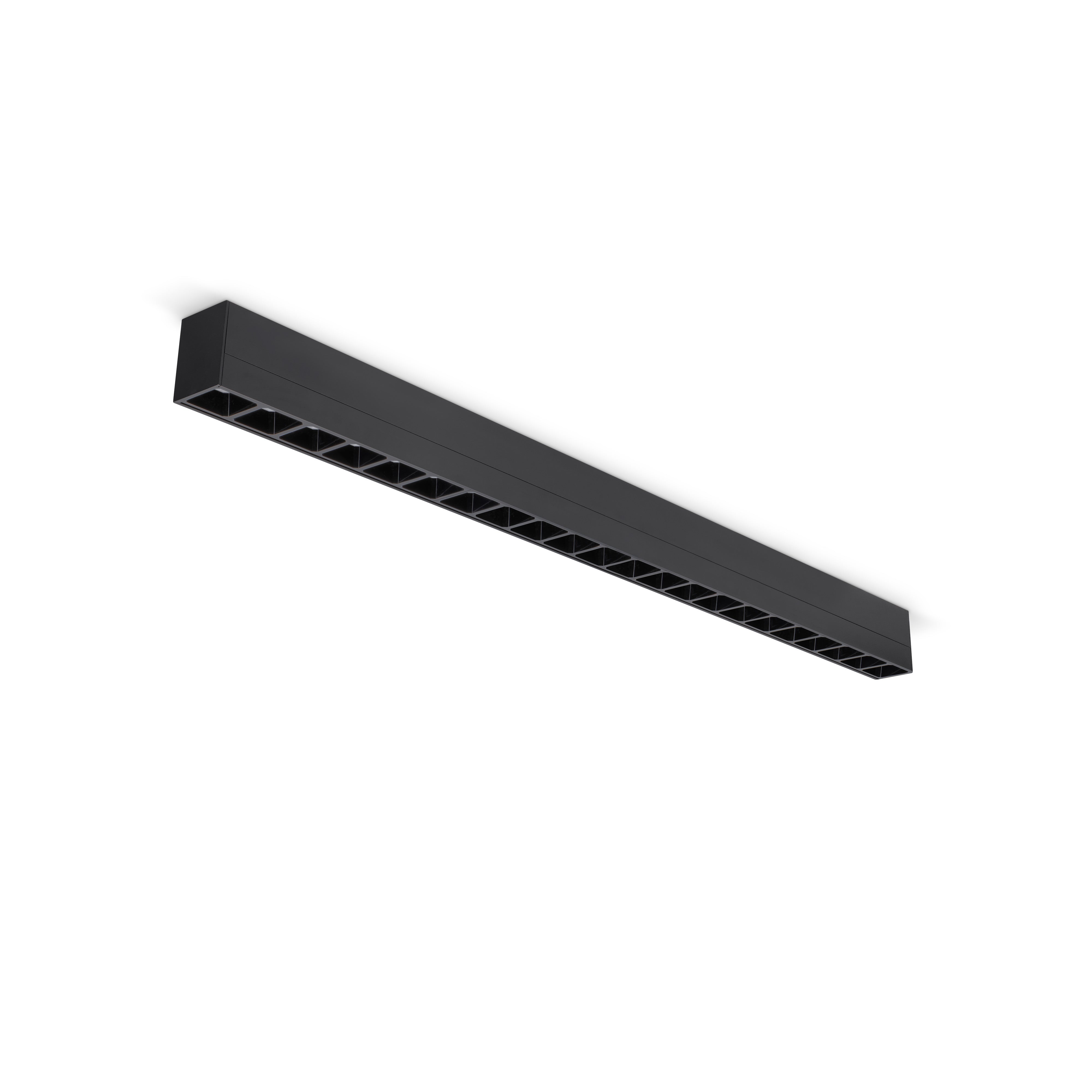 JCC Lighting JC077082BLK Line of Light 1200mm 24/32/40W IP20 3000/4000/5700K UGR Black product image - Endon Lighting from First Light Direct with great prices and fast UK delivery