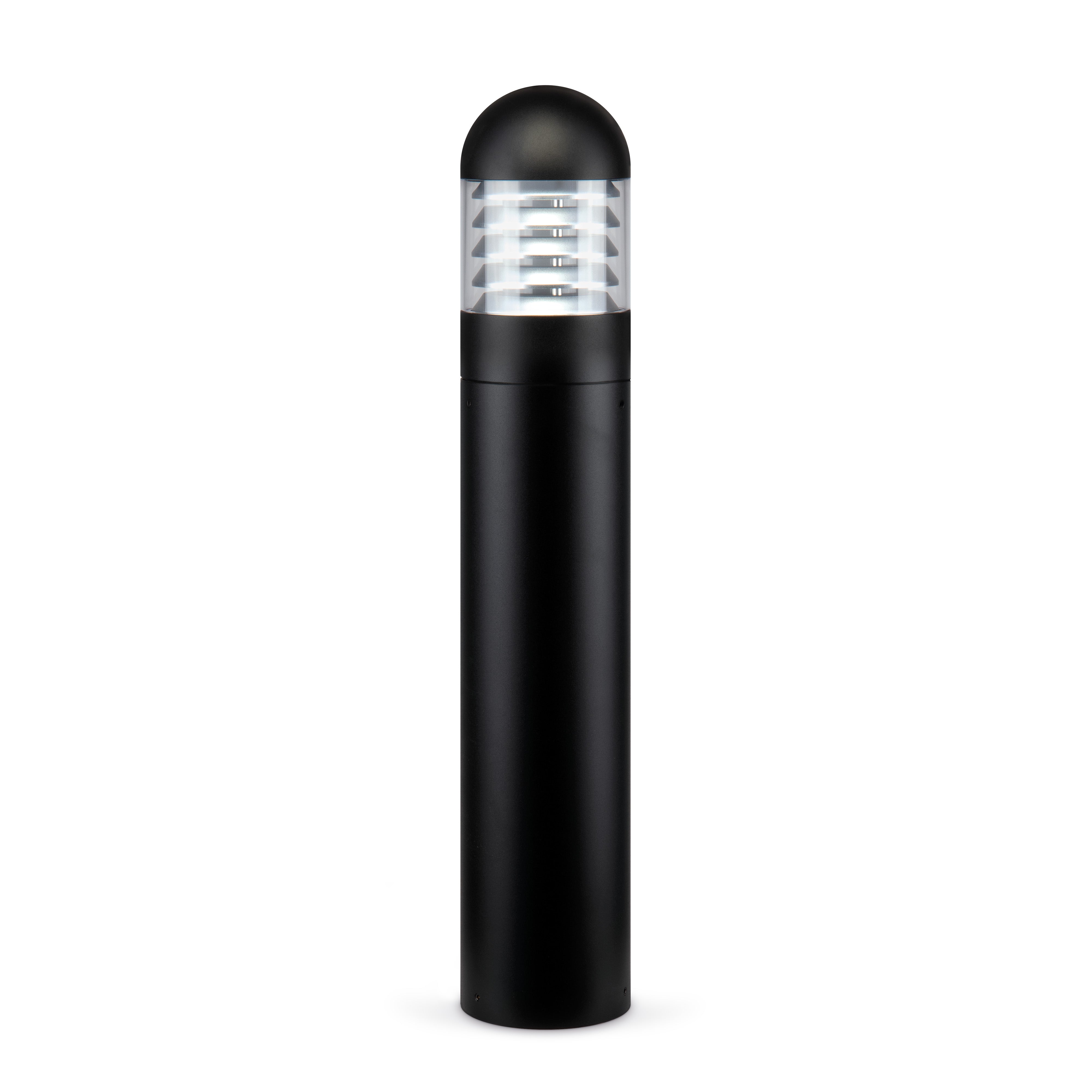 JCC JC039011 Bollards 600mm 12W/16W/20W 27K/3K/4K/57K IP65 Black Louvered PIR Sensor