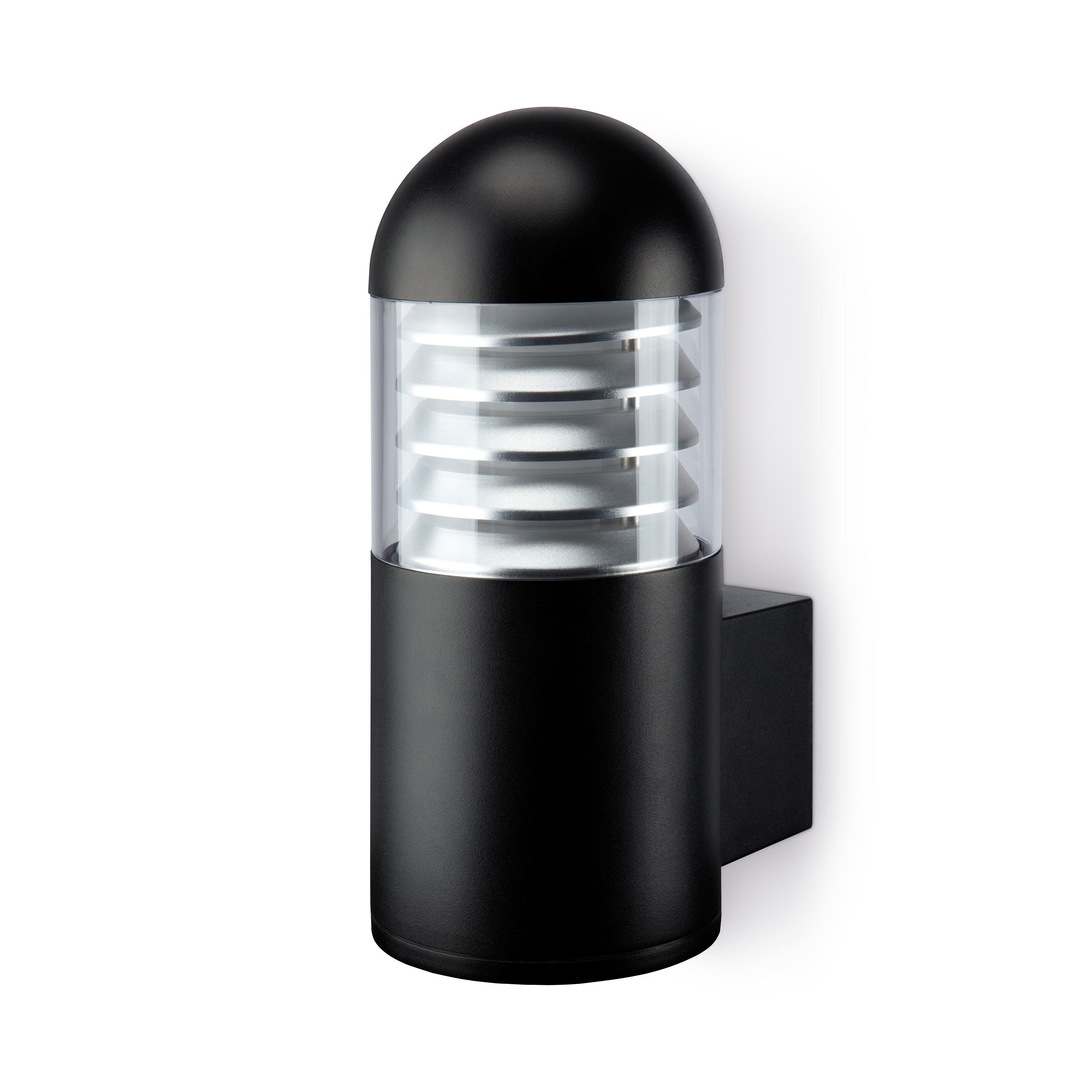JCC JC039034 Exterior Wall Light Up Light 10W 27K/3K/4K/57K IP65 Black Louvered EM