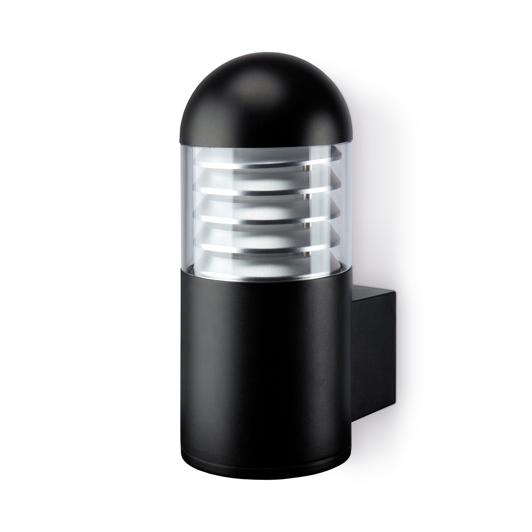 JCC JC039034 Exterior Wall Light Up Light 10W 27K/3K/4K/57K IP65 Black Louvered EM