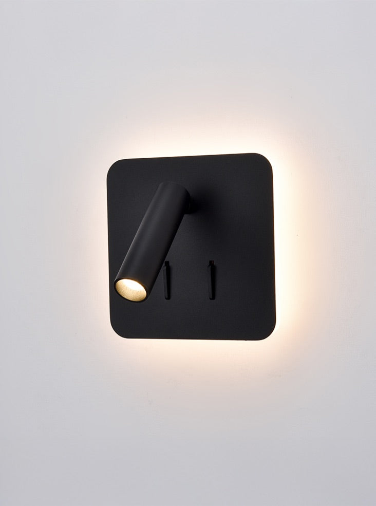 Franklite Luca wall light in black Luca part no - WB579