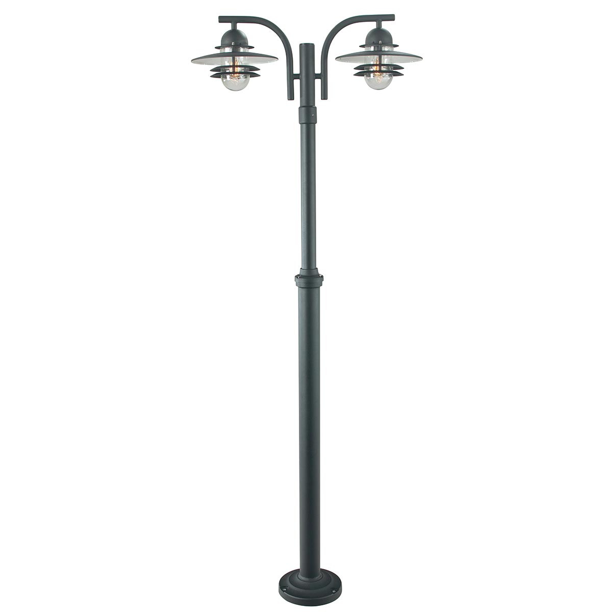 Norlys Oslo 2 Light Lamp Post - Black OS6-BLACK-C