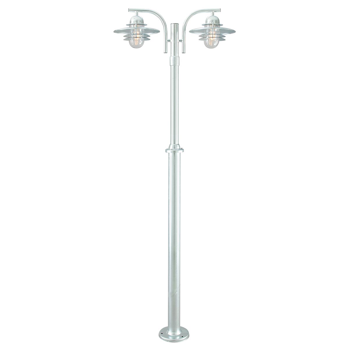 Norlys Oslo 2 Light Lamp Post Galvanised OS6-GAL-C