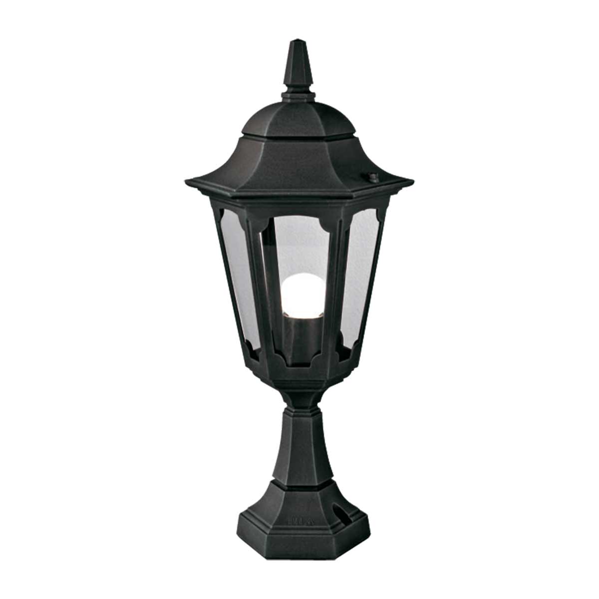 Elstead Lighting Parish 1 Light Pedestal Lantern PR4-BLACK