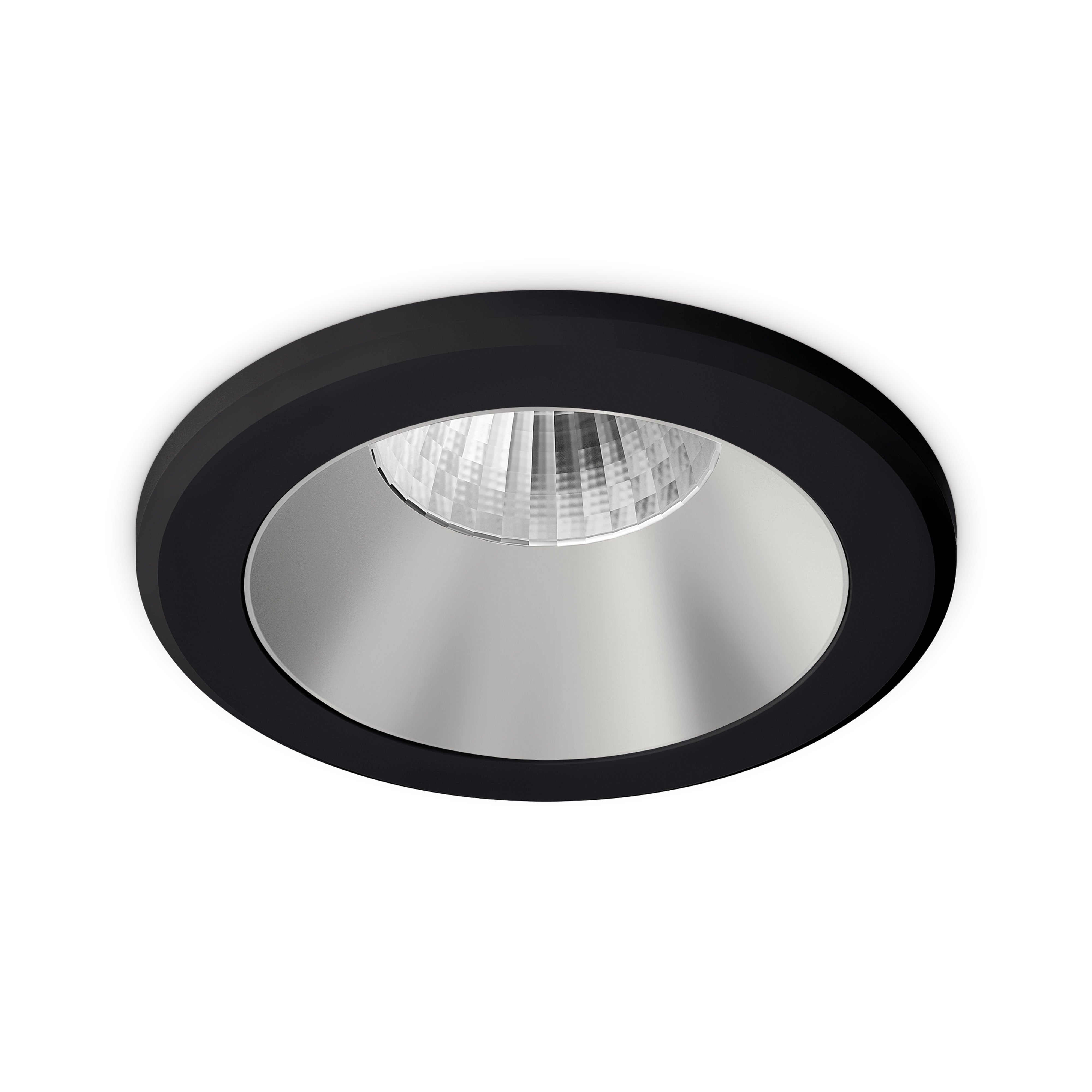 JCC JC73014 Parluma downlight 84mm 4W/6W 3K/4K/57K IP65 Black bezel Silver ref Triac