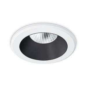 JCC JC73009 Parluma downlight 84mm 4W/6W 3K/4K/57K IP65 White bezel Black ref Triac