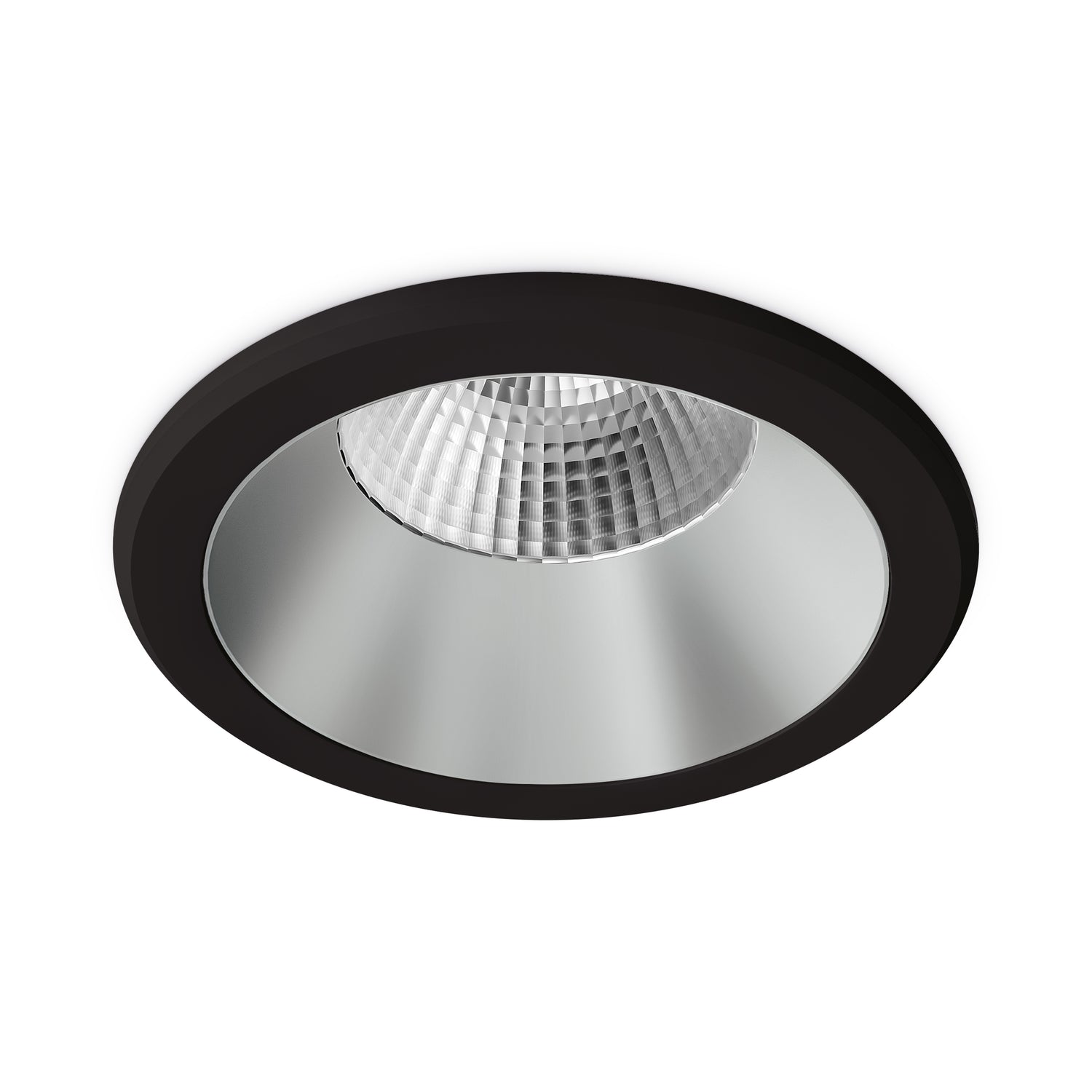 JCC JC73038 Parluma downlight 106mm 6W/9W 3K/4K/57K IP65 Black bezel Silver ref Triac