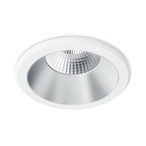 JCC JC73042 Parluma downlight 106mm 6W/9W 3K/4K/57K IP65 White bezel Silver ref DALI/1-10V