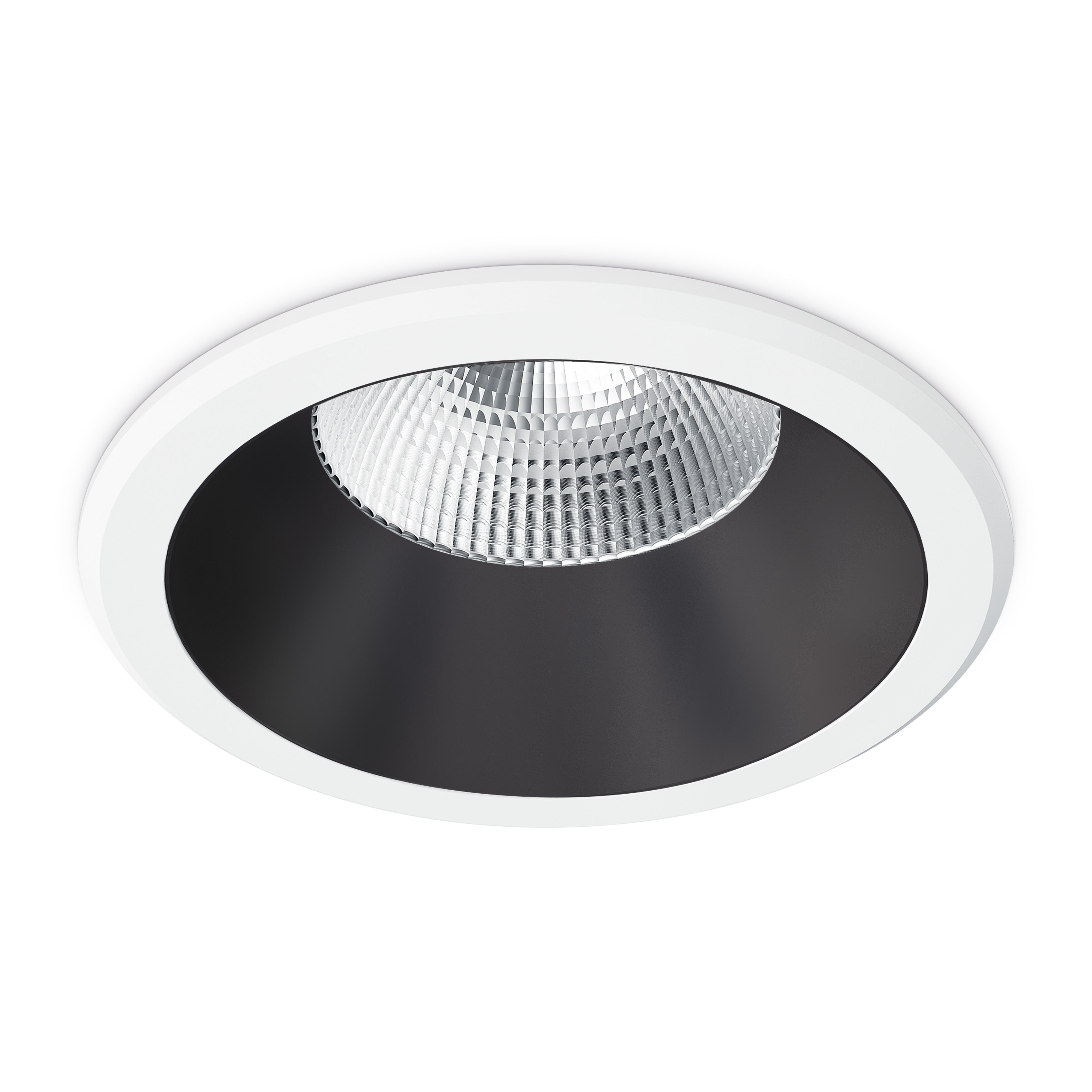 JCC JC73065 Parluma downlight 140mm 9W/12W 3K/4K/57K IP65 White bezel Black ref DALI/1-10V