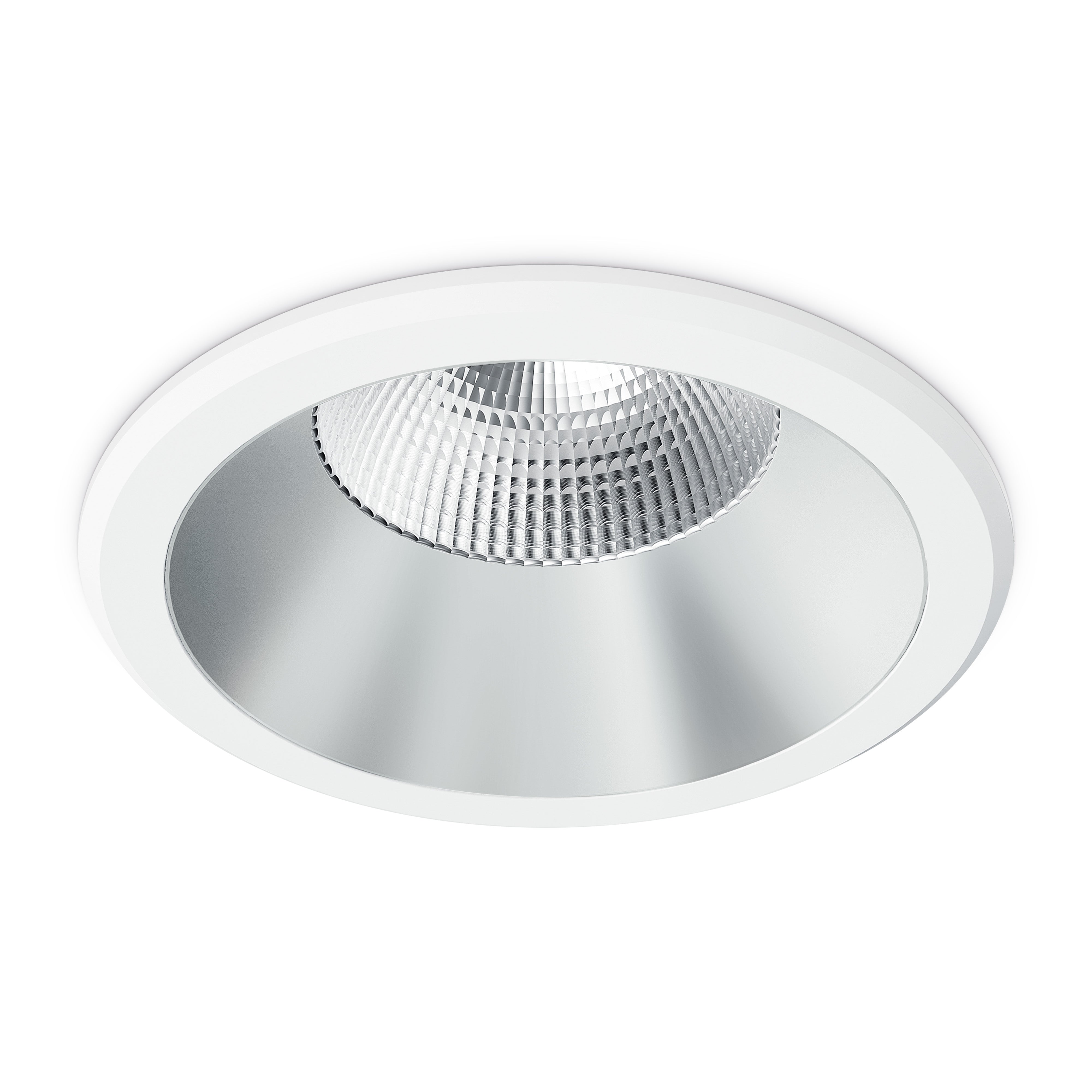 JCC JC73066 Parluma downlight 140mm 9W/12W 3K/4K/57K IP65 White bezel Silver ref DALI/1-10V