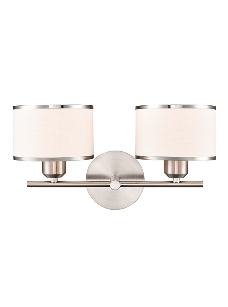 Franklite Polaris 2lt Wall Bracket in Satin Nickel Polaris part no - FL2497-2