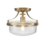 Quoizel Penn Station 1 Light Semi-Flush QZ-PENN-STATION-F-BB