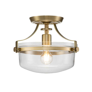 Quoizel Penn Station 1 Light Semi-Flush QZ-PENN-STATION-F-BB
