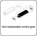 JCC JCEM110024BLK/C EscapeLUX Emergency Downlight 3W 500Lm IP65 BLK Corridor Std/ST
