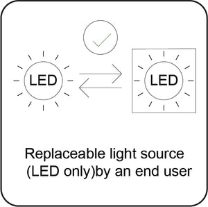 JCC Lighting JC070104 RadiaLED Rapid IP65 4000K 24W DALI/1-10V Emergency With WH Rim
