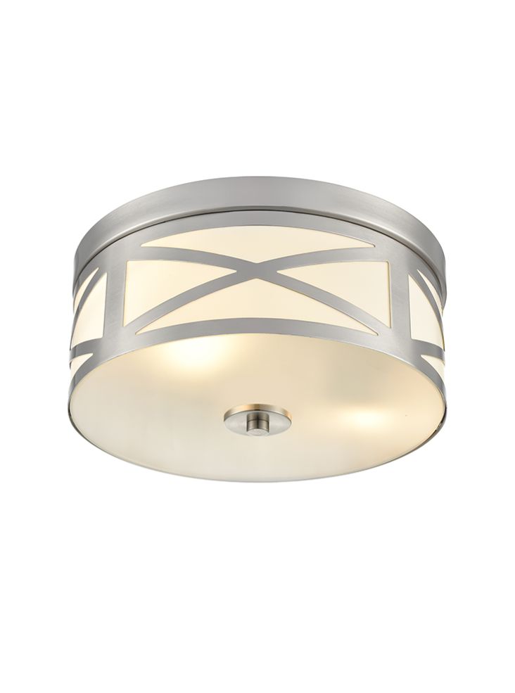 Franklite Ringo Satin Nickel 300mm Flush Ceiling Fitting Ringo part no - CF5835