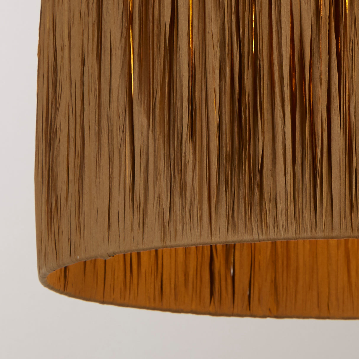 Searchlight Electric Raffia Drum Shade 35CM - Natural SO701870