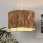 Searchlight Electric Raffia Drum Shade 35CM - Natural SO701870