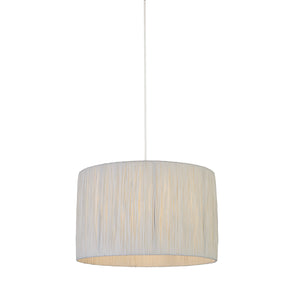 Raffia Drum Shade 35CM - White