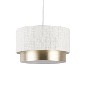Searchlight Electric Amelie Two Tier Shade - White & Champagne SO701895