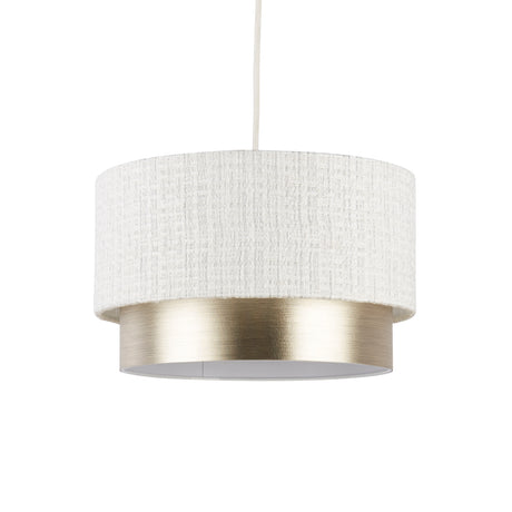 Searchlight Electric Amelie Two Tier Shade - White & Champagne SO701895