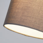 Searchlight Electric Clyde Cylinder Shade 16cm - Charcoal SO701898