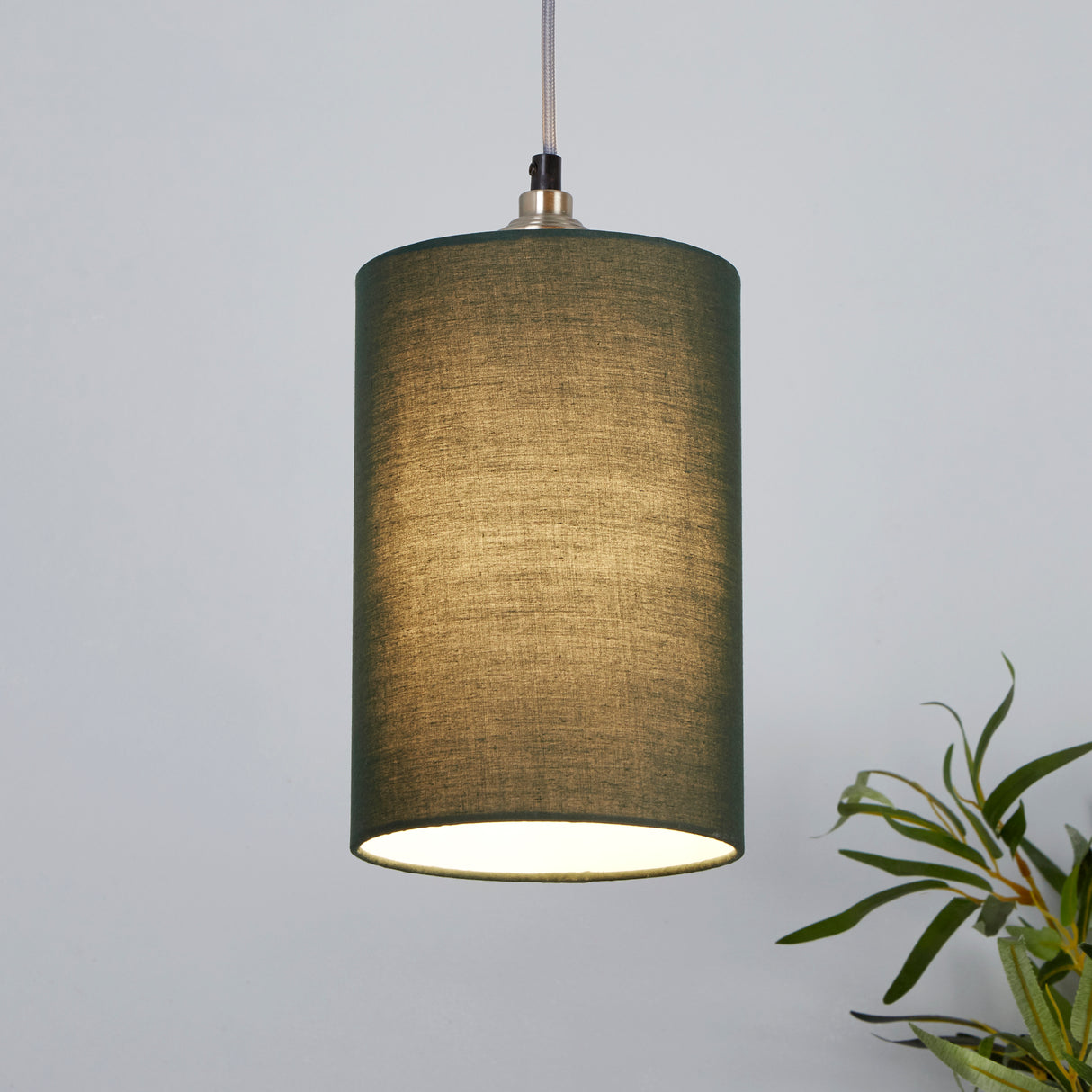 Searchlight Electric Clyde Cylinder Shade 16cm - Emerald SO701899