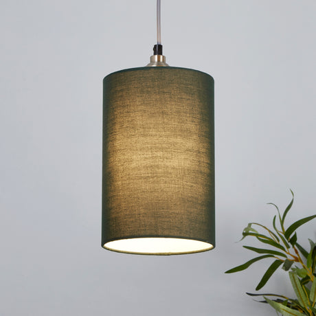 Searchlight Electric Clyde Cylinder Shade 16cm - Emerald SO701899