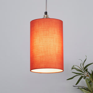 Searchlight Electric Clyde Cylinder Shade 16cm - Terracotta SO701900