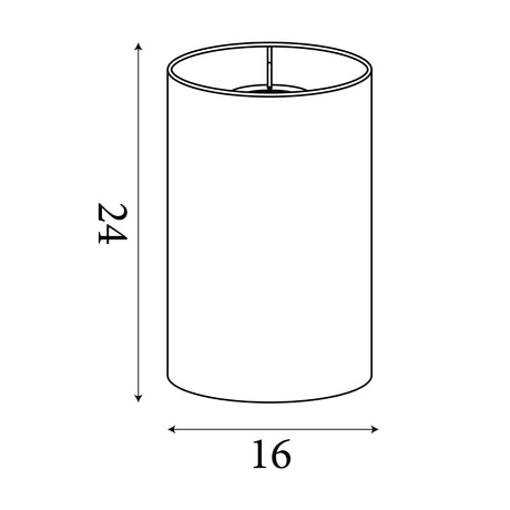 Searchlight Electric Clyde Cylinder Shade 16cm - Terracotta SO701900