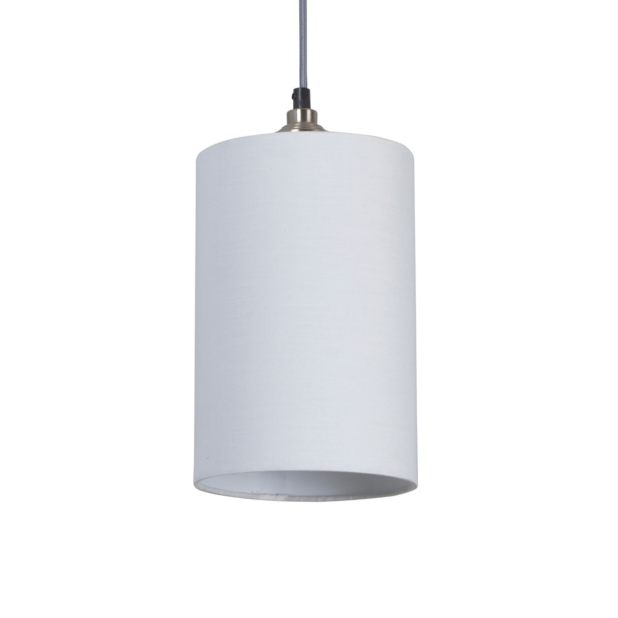 Searchlight Electric Clyde Cylinder Shade 16cm - White SO701901