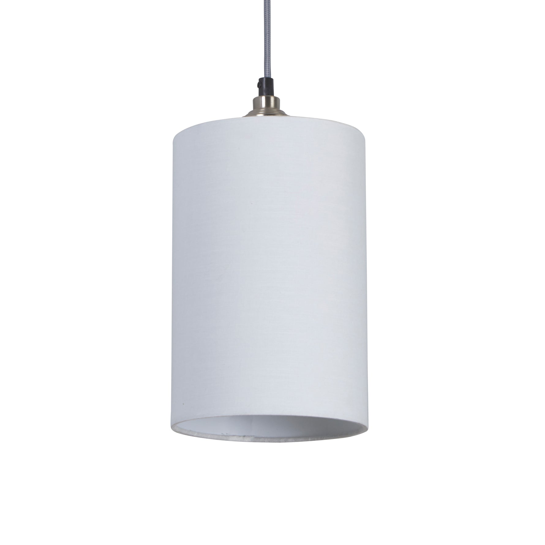 Searchlight Electric Clyde Cylinder Shade 16cm - White SO701901