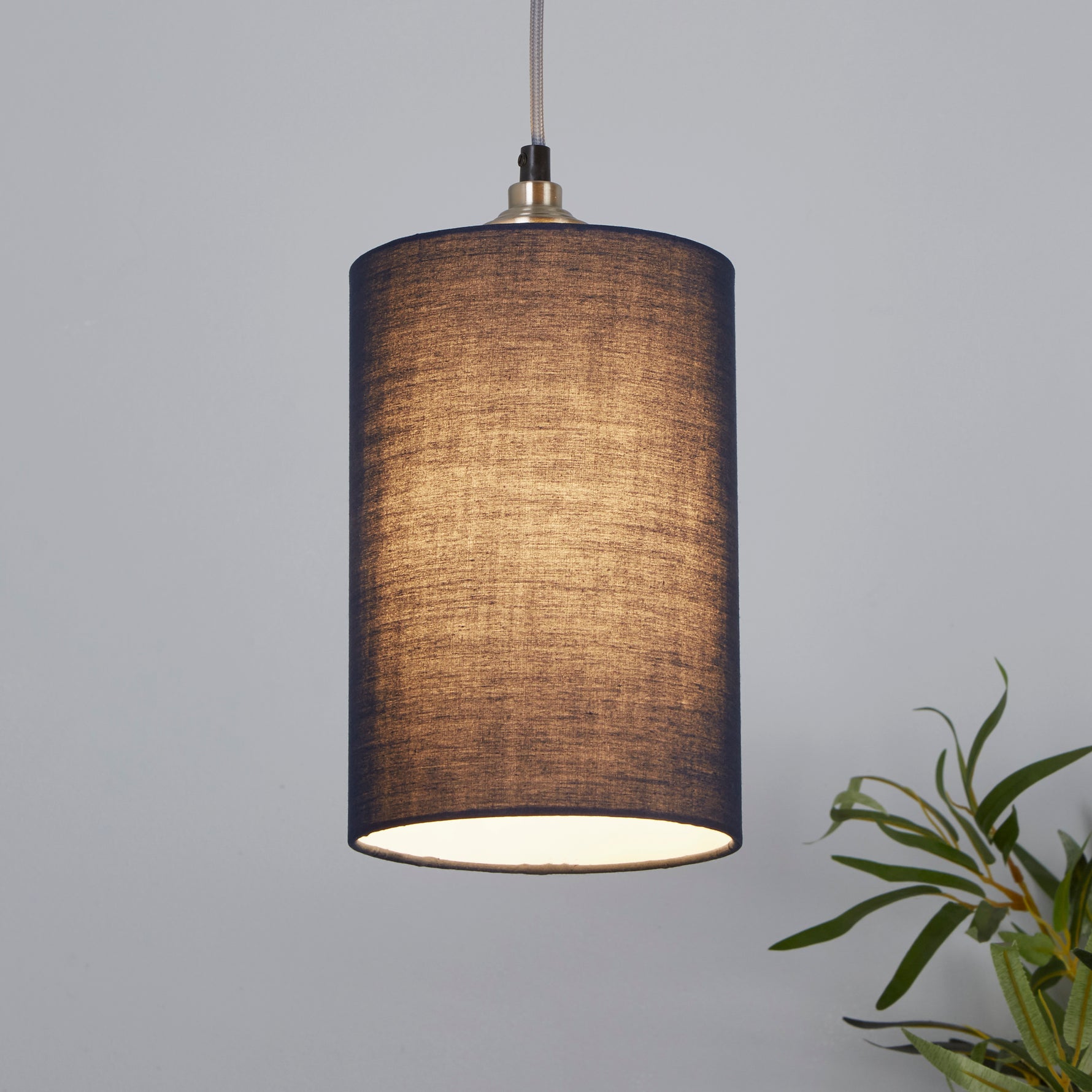 Searchlight Electric Clyde Cylinder Shade 16cm - Navy SO701902