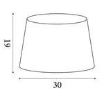 Searchlight Electric Clyde Tapered Shade 30cm - White SO701912