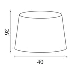Searchlight Electric TC TAPERED SHADE 40CM WHITE SO701914