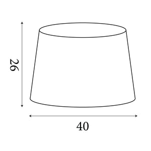 Searchlight Electric TC TAPERED SHADE 40CM WHITE SO701914
