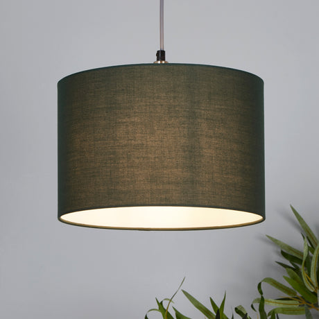 Searchlight Electric Clyde Drum Shade 30cm - Emerald SO701917