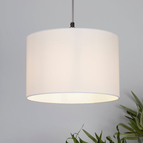 Searchlight Electric Clyde Drum Shade 30cm - White SO701919