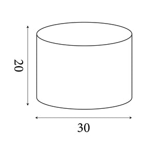 Searchlight Electric Clyde Drum Shade 30cm - White SO701919