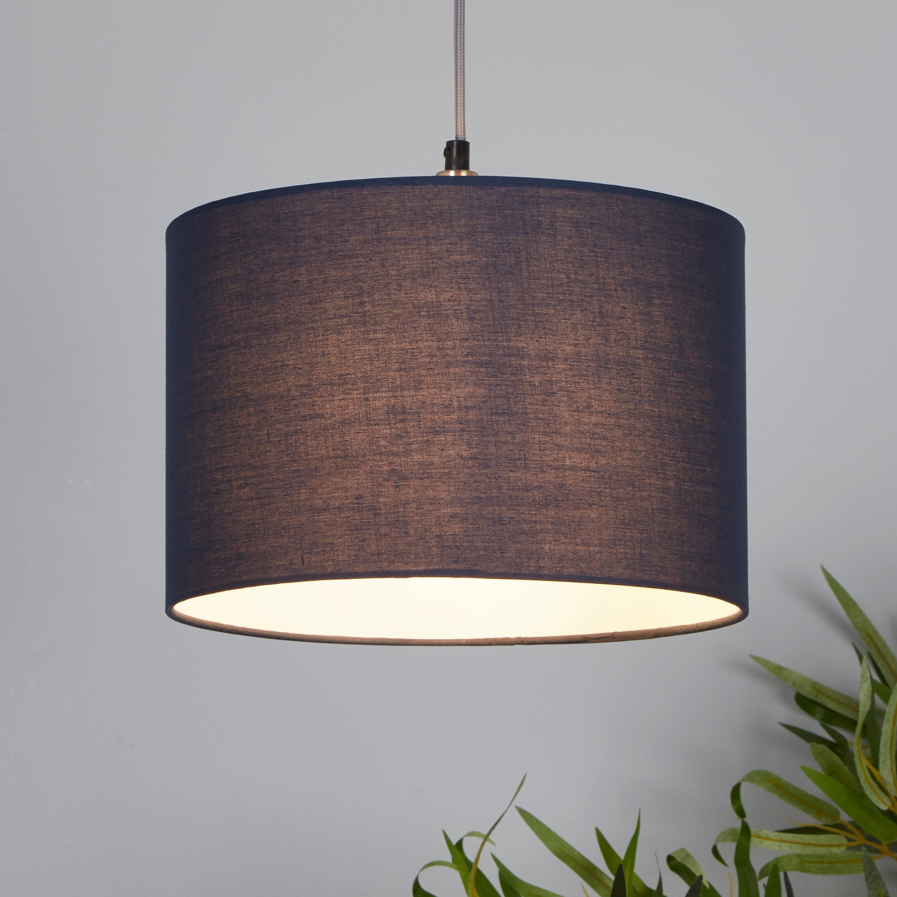 Searchlight Electric Clyde Drum Shade 30cm - Navy SO701920