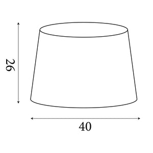 Searchlight Electric LINEN TAPERED SHADE 40CM NATURAL SO701921