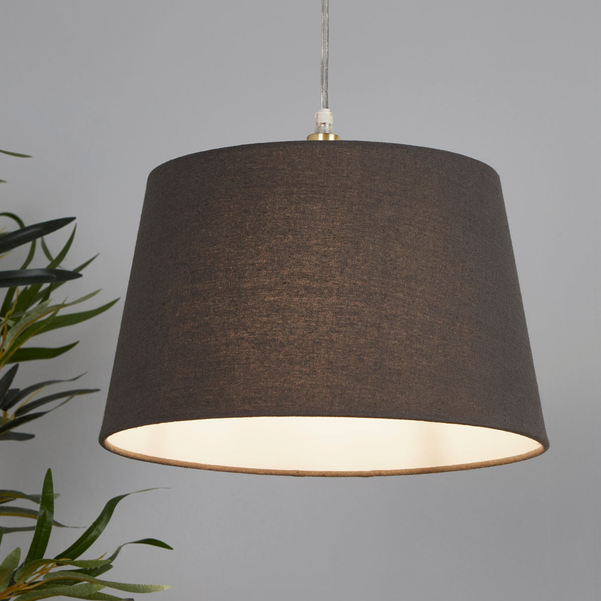 Searchlight Electric Finn Tapered Shade 30Cm Charcoal SO701923