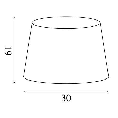 Searchlight Electric Finn Tapered Shade 30Cm Charcoal SO701923