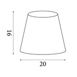 Searchlight Electric Finn Tapered Shade 20Cm Natural SO701924