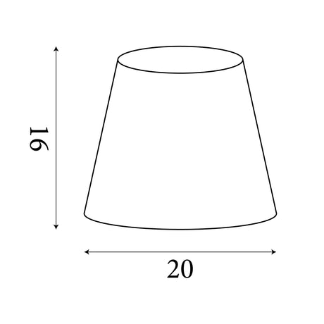 Searchlight Electric Finn Tapered Shade 20Cm Natural SO701924