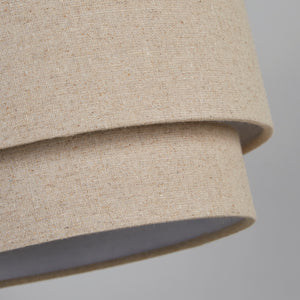 Searchlight Electric Finn Tiered Shade 25Cm Natural SO701926
