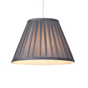 Raye Taper Pleatsilk Shade 30Cm Charcoal