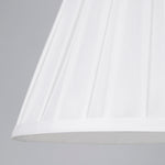 Searchlight Electric Raye Taper Pleat Silk Shade 30Cm White SO701935