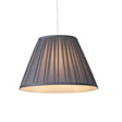 Raye Taper Pleatsilk Shade 40Cm Charcoal