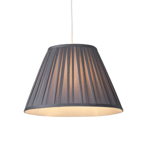 Raye Taper Pleatsilk Shade 40Cm Charcoal